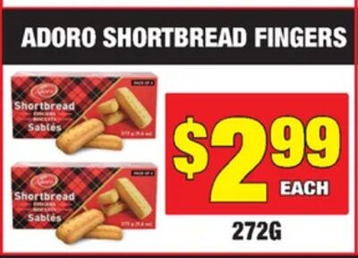 ADORO SHORTBREAD FINGERS