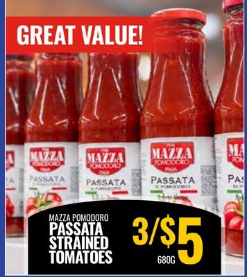 MAZZA POMODORO PASSATA STRAINED TOMATOES