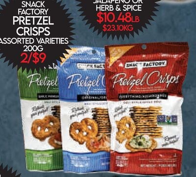 SNACK FACTORY PRETZEL CRISPS