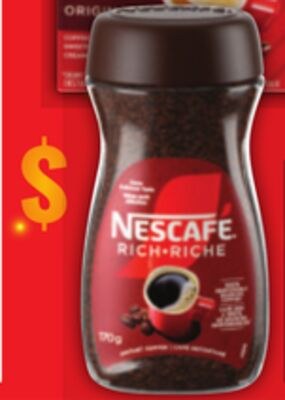 NESCAFÉ INSTANT COFFEE 100 - 170 G OR SWEET & C…