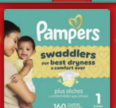 PAMPERS SWADDLERS OR BABY-DRY DIAPERS