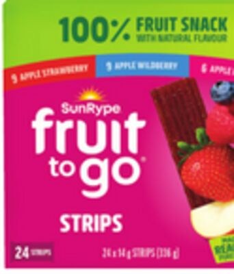 SUN-RYPE FRUIT SOURCE BARS 12 X 37 G OR SUN-RYP…