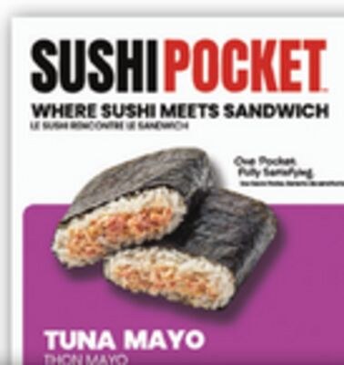 SUSHI POCKET SALMON TERIYAKI OR TUNA MAYO