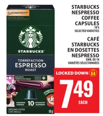 STARBUCKS NESPRESSO COFFEE CAPSULES