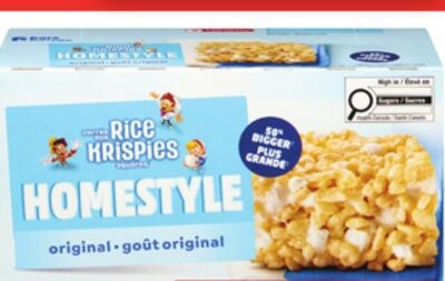 KASHI GRANOLA BARS OR KELLOGG'S RICE KRISPIES S…