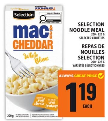 SELECTION NOODLE MEAL