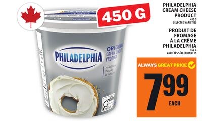 PHILADELPHIA CREAM CHEESE PRODUCT
