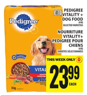 PEDIGREE VITALITY + DOG FOOD