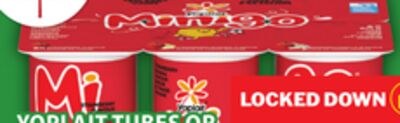 YOPLAIT TUBES OR MINIGO YOGURT 6 - 8'S