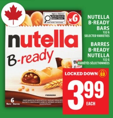 NUTELLA B-READY BARS