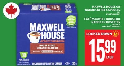 MAXWELL HOUSE OR NABOB COFFEE CAPSULES