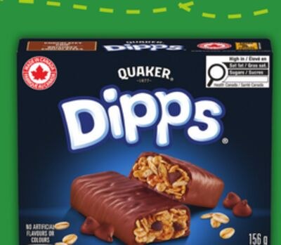 QUAKER DIPPS OR CHEWY BARS