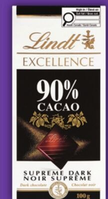 LINDT EXCELLENCE CHOCOLATE BARS