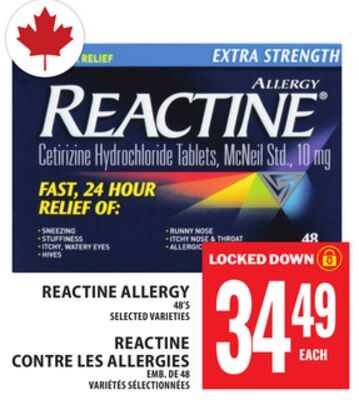 REACTINE ALLERGY
