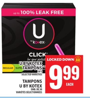 U BY KOTEX TAMPONS