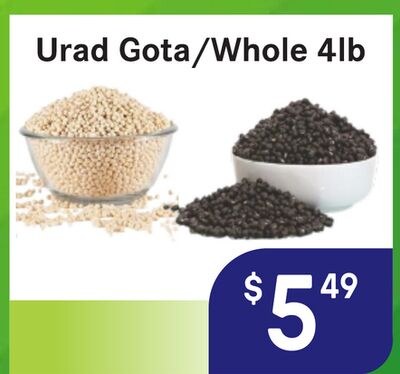Urad Gota/Whole 4lb