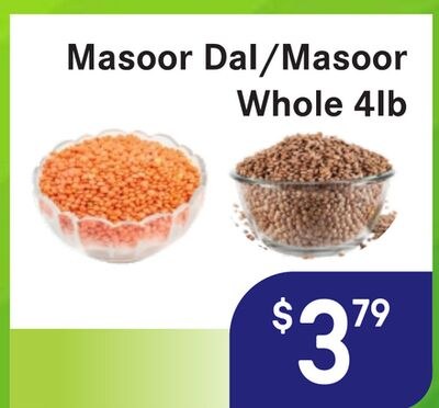 Masoor Dal/Masoor Whole
