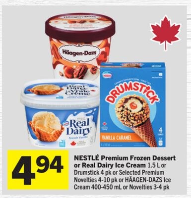 Premium Frozen Dessert or Real Dairy Ice Cream