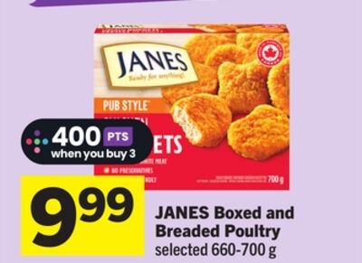 JANES Boxed and Breaded Poultry