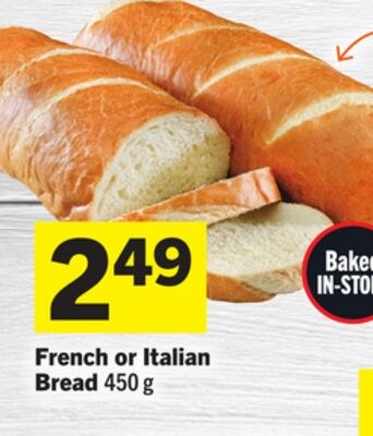French or Italian Bread