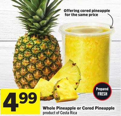 Whole Pineapple or Cored Pineapple
