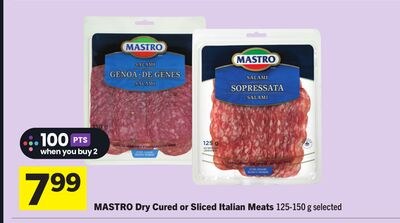 Dry Cured or Sliced Italian Meats