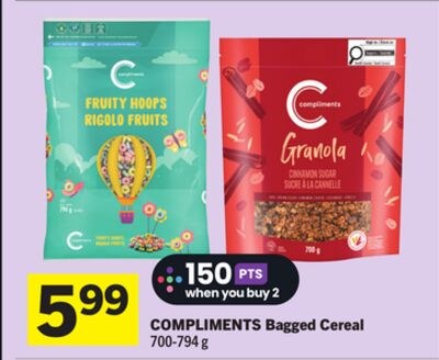 COMPLIMENTS Bagged Cereal