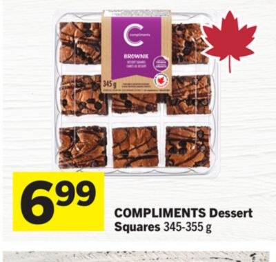 COMPLIMENTS Dessert Squares
