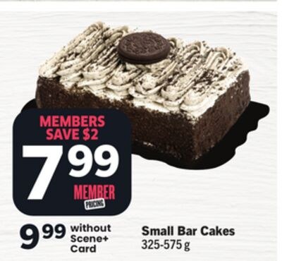 Small Bar Cakes