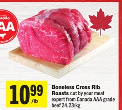 Boneless Cross Rib Roasts