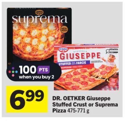 Giuseppe Stuffed Crust or Suprema Pizza