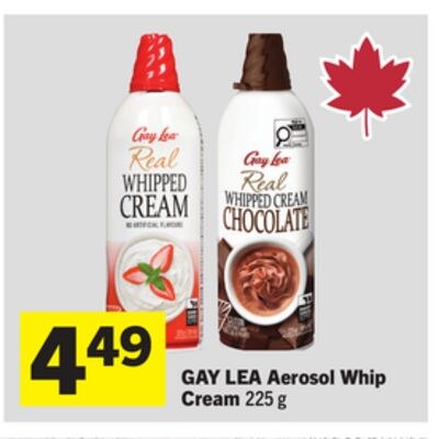 Aerosol Whip Cream