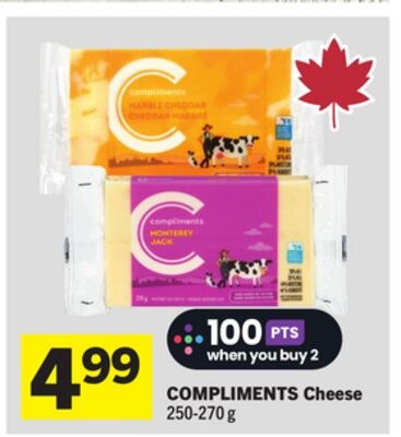 COMPLIMENTS Cheese