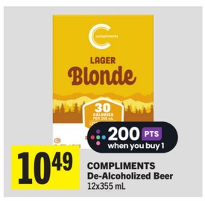 COMPLIMENTS De-Alcoholized Beer
