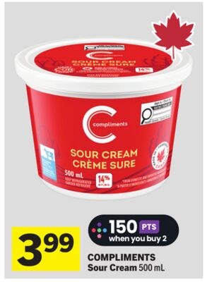 COMPLIMENTS Sour Cream