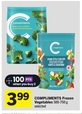 COMPLIMENTS Frozen Vegetables