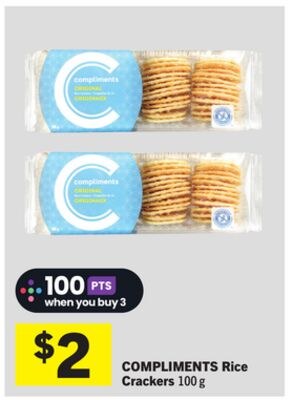 COMPLIMENTS Rice Crackers
