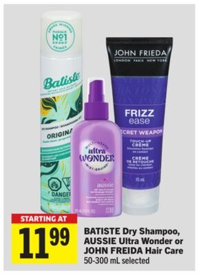 Dry Shampoo, Ultra Wonder or Hair Care