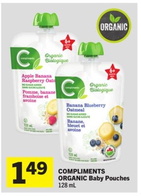 COMPLIMENTS ORGANIC Baby Pouches