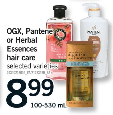 OGX, PANTENE OR HERBAL ESSENCES HAIR CARE, 100-…