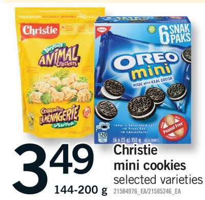 CHRISTIE MINI COOKIES, 144-200 G