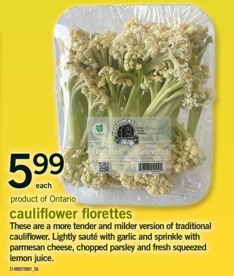 CAULIFLOWER FLORETTES