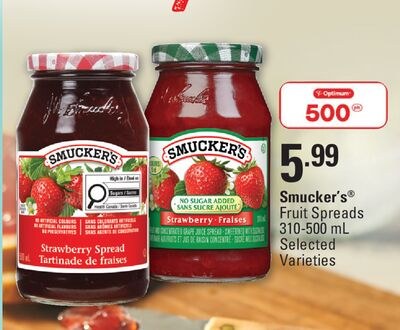 SMUCKER'S® FRUIT SPREADS, 310-500 mL