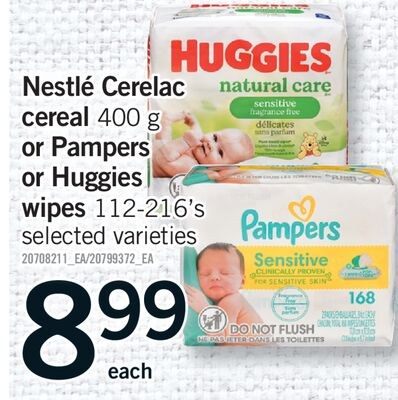 NESTLÉ CERELAC CEREAL, 400 G OR PAMPERS OR HUGG…