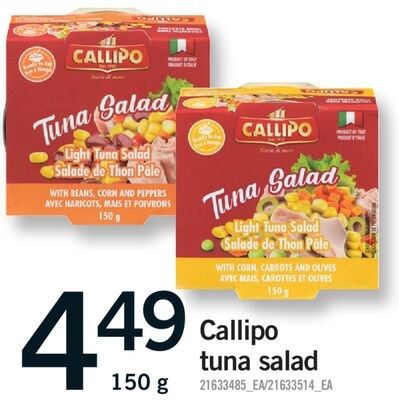 CALLIPO TUNA SALAD, 150 g