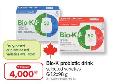 BIO-K PROBIOTIC DRINK, 6/12X98 G