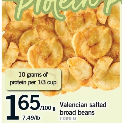 VALENCIAN SALTED BROAD BEANS, 7.49/lb