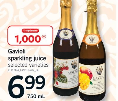GAVIOLI SPARKLING JUICE, 750 ML