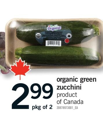 ORGANIC GREEN ZUCCHINI