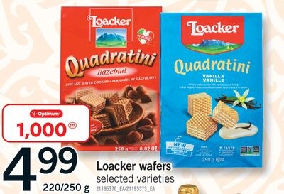 LOACKER WAFERS, 220/250 g